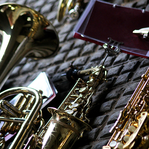 Wind instruments.