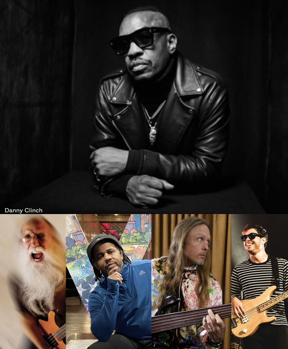 Steve Jordan, and Bass Bash No. 1 Members, Joe Dart ,Victor Wooten, Steve Bailey and Lee Sklar.