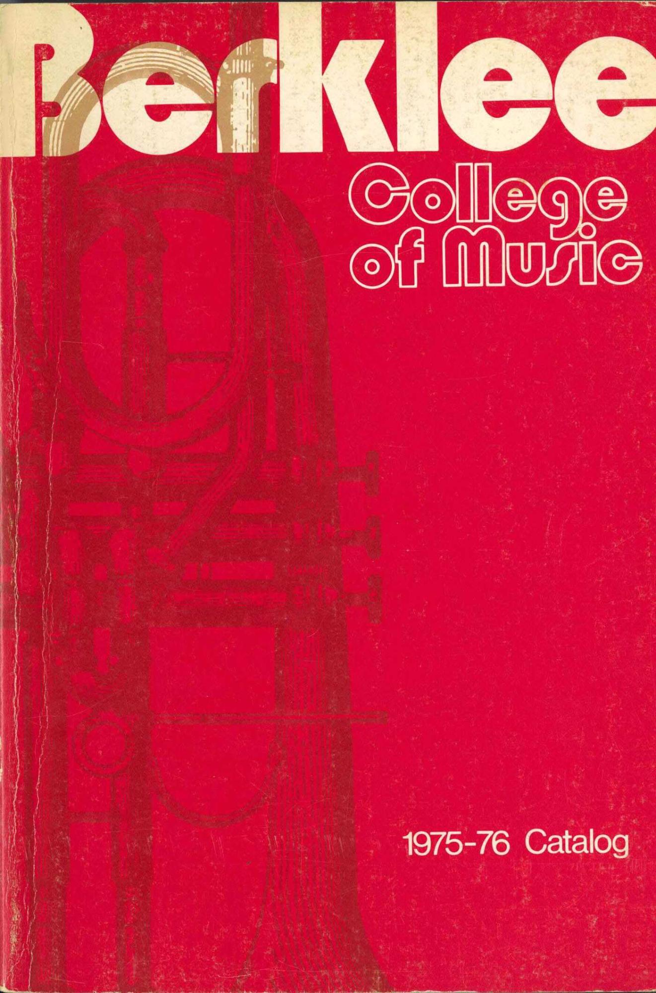 Berklee catalog from the 1970s