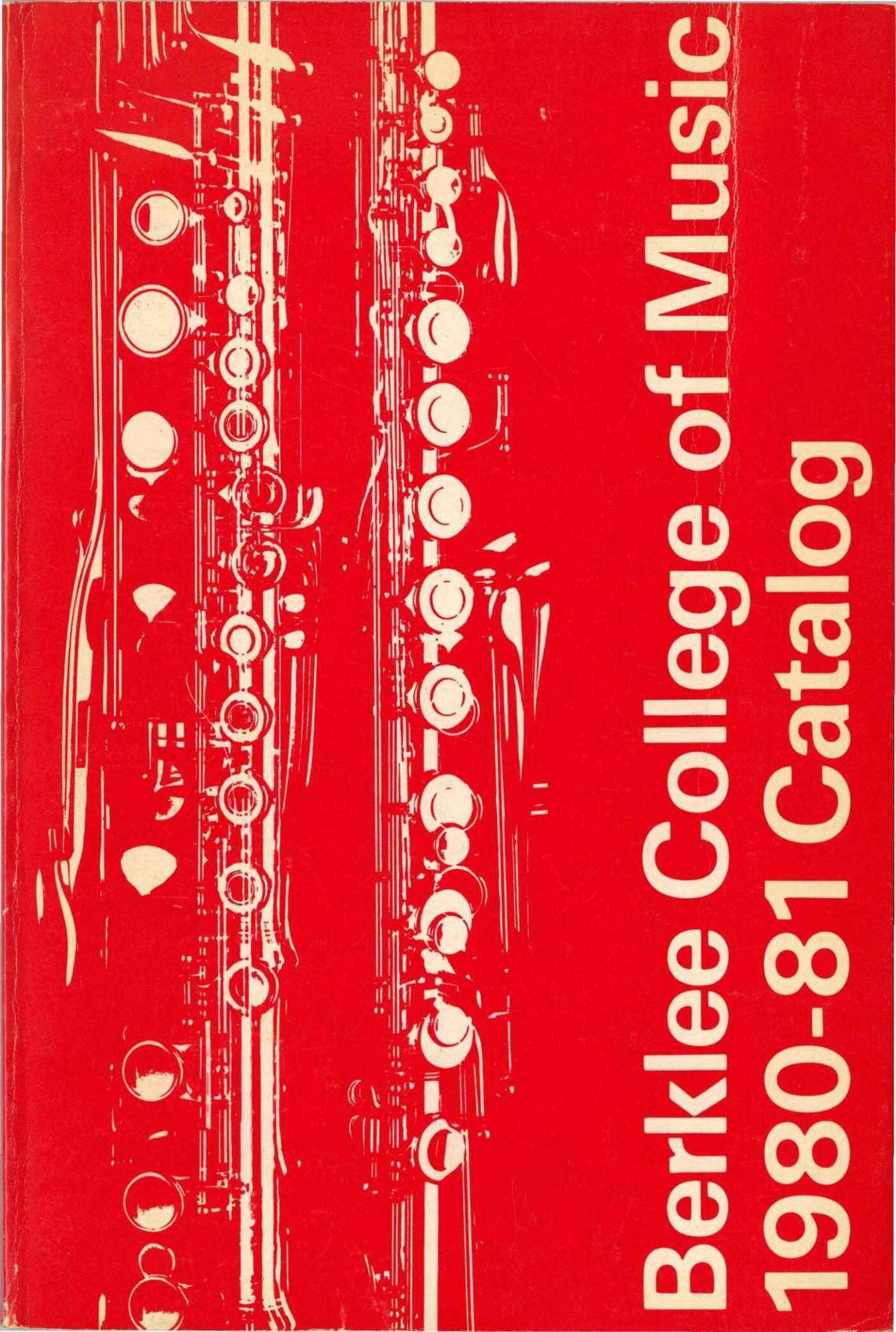 Berklee College of Music catalog from the 1970s