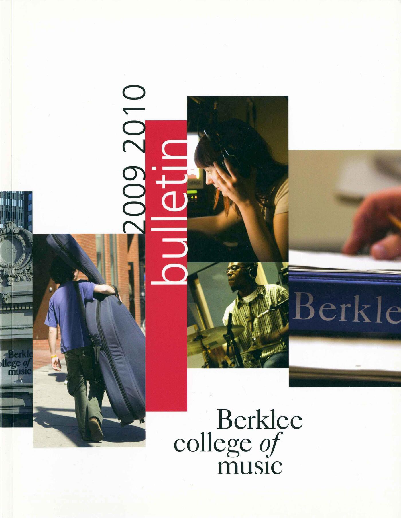 Berklee College of Music bulletin from 2009–2010