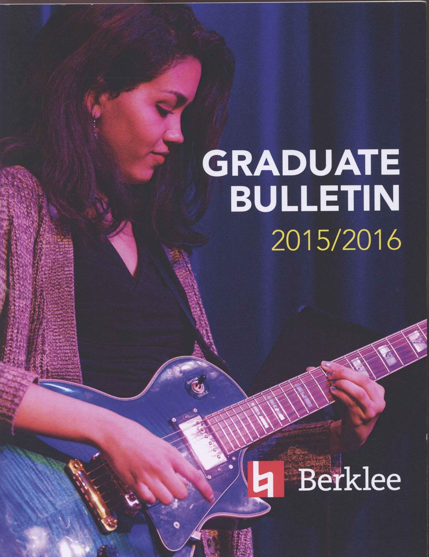 Berklee College of Music bulletin from 2015-2016