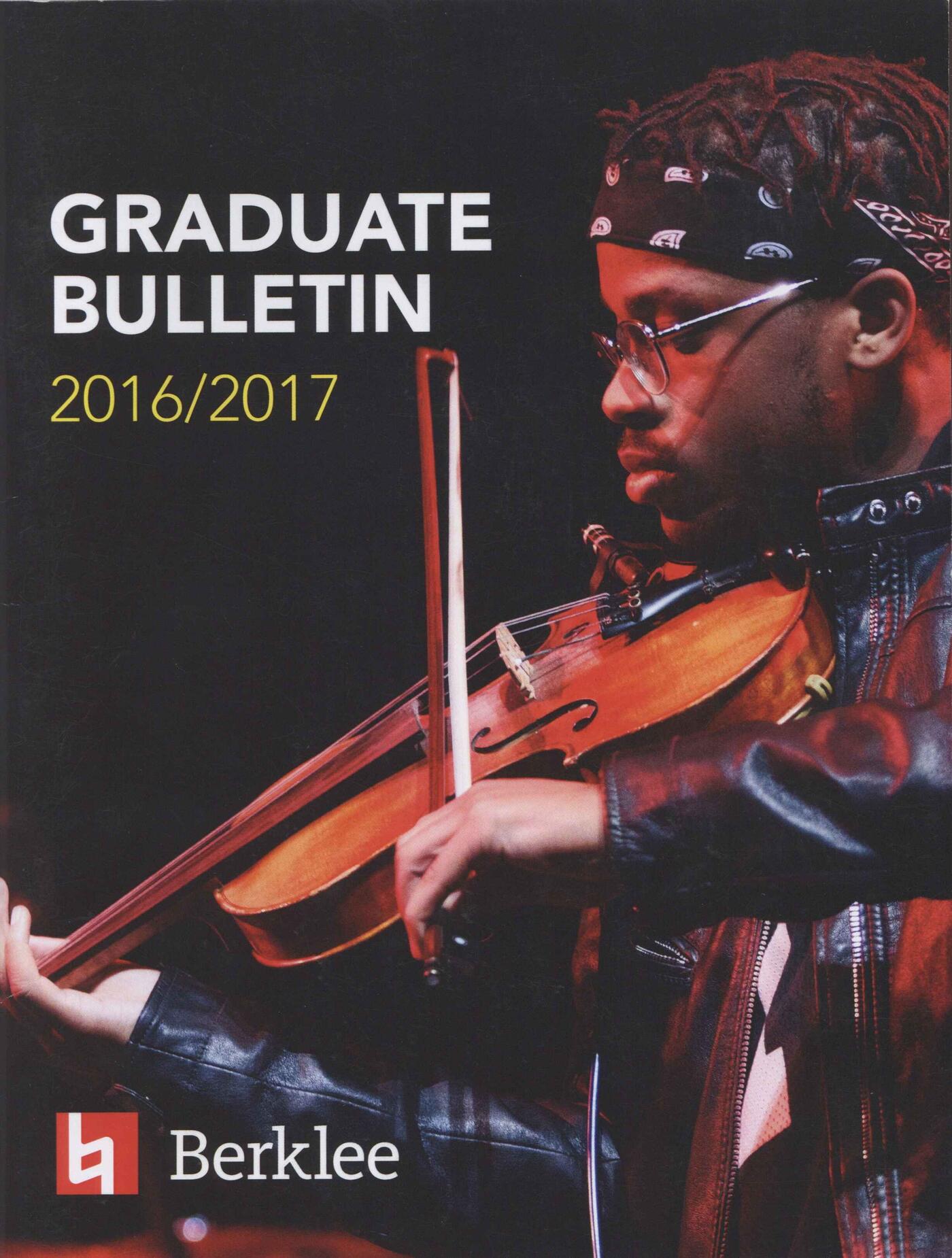 Berklee College of Music graduate bulletin from 2015–2016