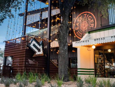 Exterior shot of Easy Tiger restaurant
