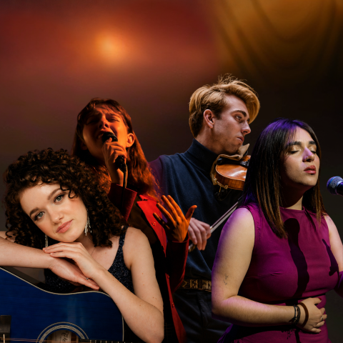 Berklee Valencia students Madison Abigail, Alex Hoskins, Pablo Turlo, and Gabi Bendeck
